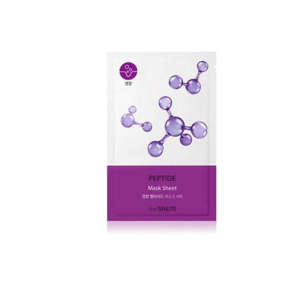 The Saem Bio Solution Nourishing Peptide Mask Sheet- Koreai Tápláló Fátyolmaszk Peptidekkel a Feszesebb és Hidratáltabb bőrért