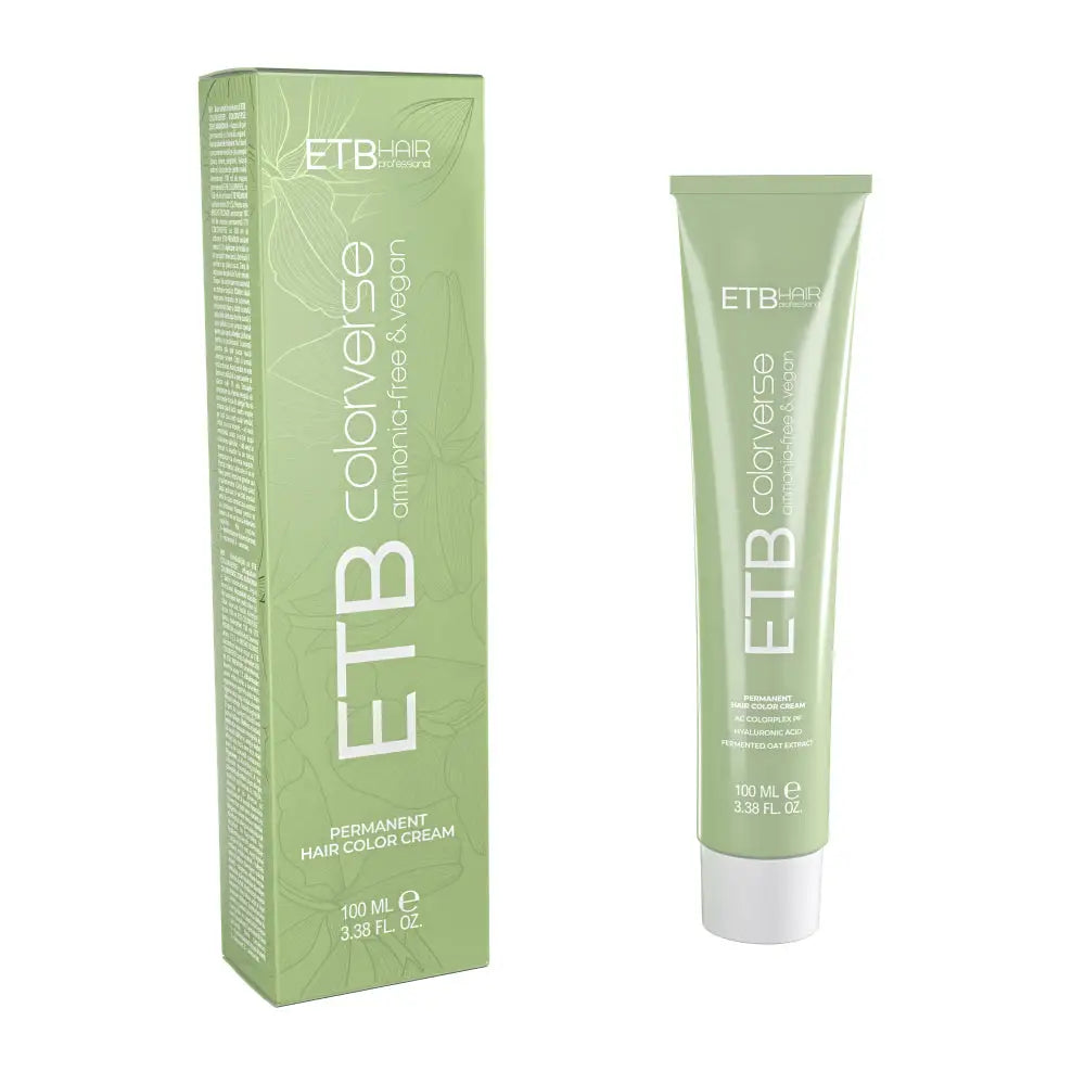 ETB Hair ColorVerse Professzionális Ammóniamentes & Vegán Tartós Hajfesték 100 ML - 1.0 Fekete - Haj
