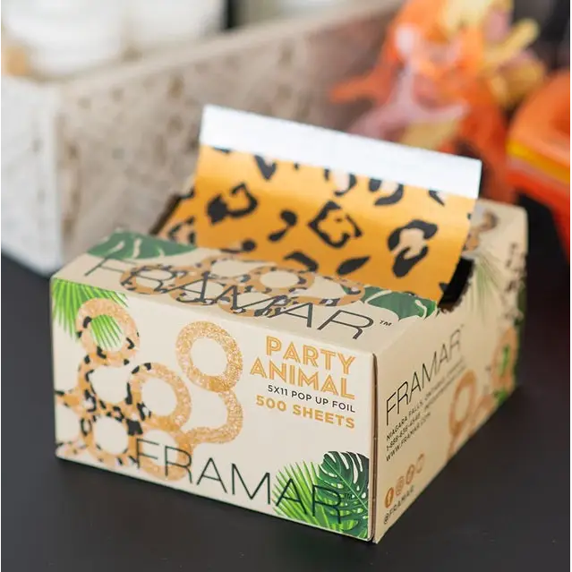 Framar Party Animal Előrevágott Dombornyomott Melírfólia 500 db - Haj