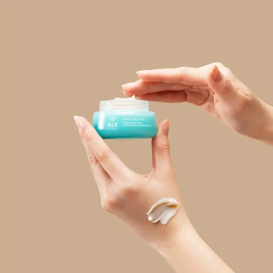 IREN Shizen Freeze the Youth – Prémium Japán Anti-Aging Arckrém Hófülgombával és BIYUSEN Termálvízzel az Intenzív Hidratálásért és Feszesebb Bőrért