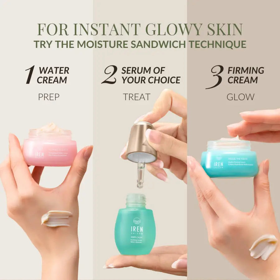IREN Shizen Freeze the Youth – Prémium Japán Anti-Aging Arckrém Hófülgombával és BIYUSEN Termálvízzel az Intenzív Hidratálásért és Feszesebb Bőrért