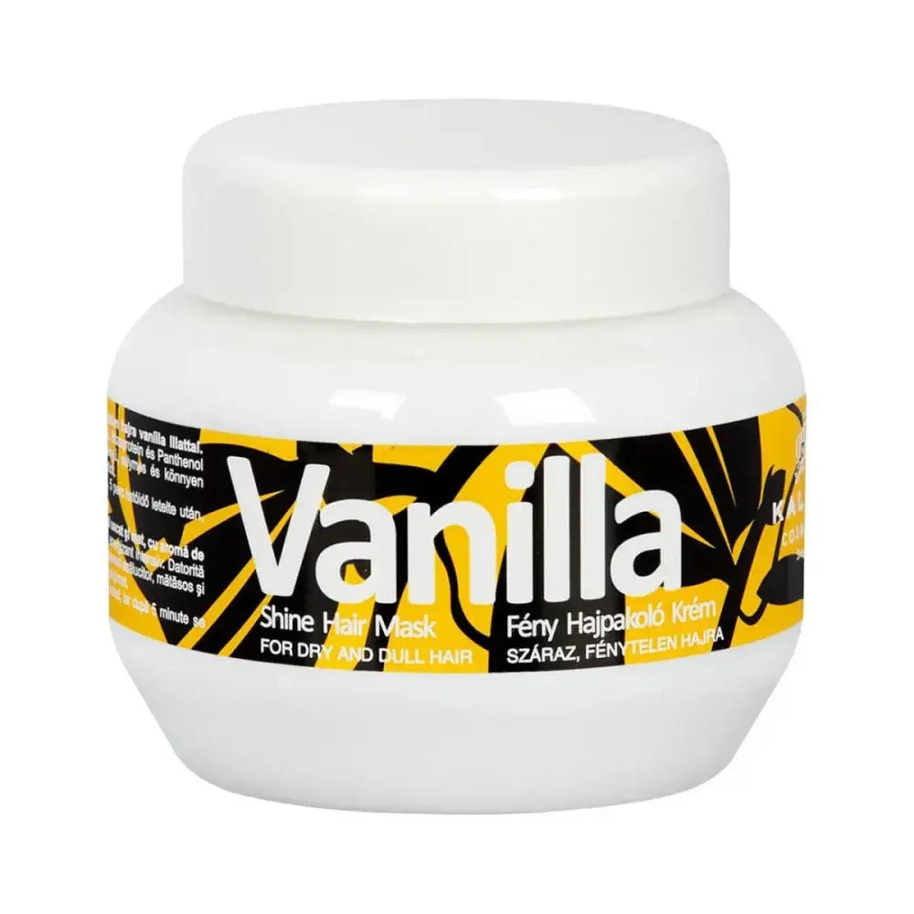 Kallos Vanilla Shine Hajmaszk – Intenzív Hidratálás és Ragyogó Fény Száraz Hajra - 275 ml - Haj