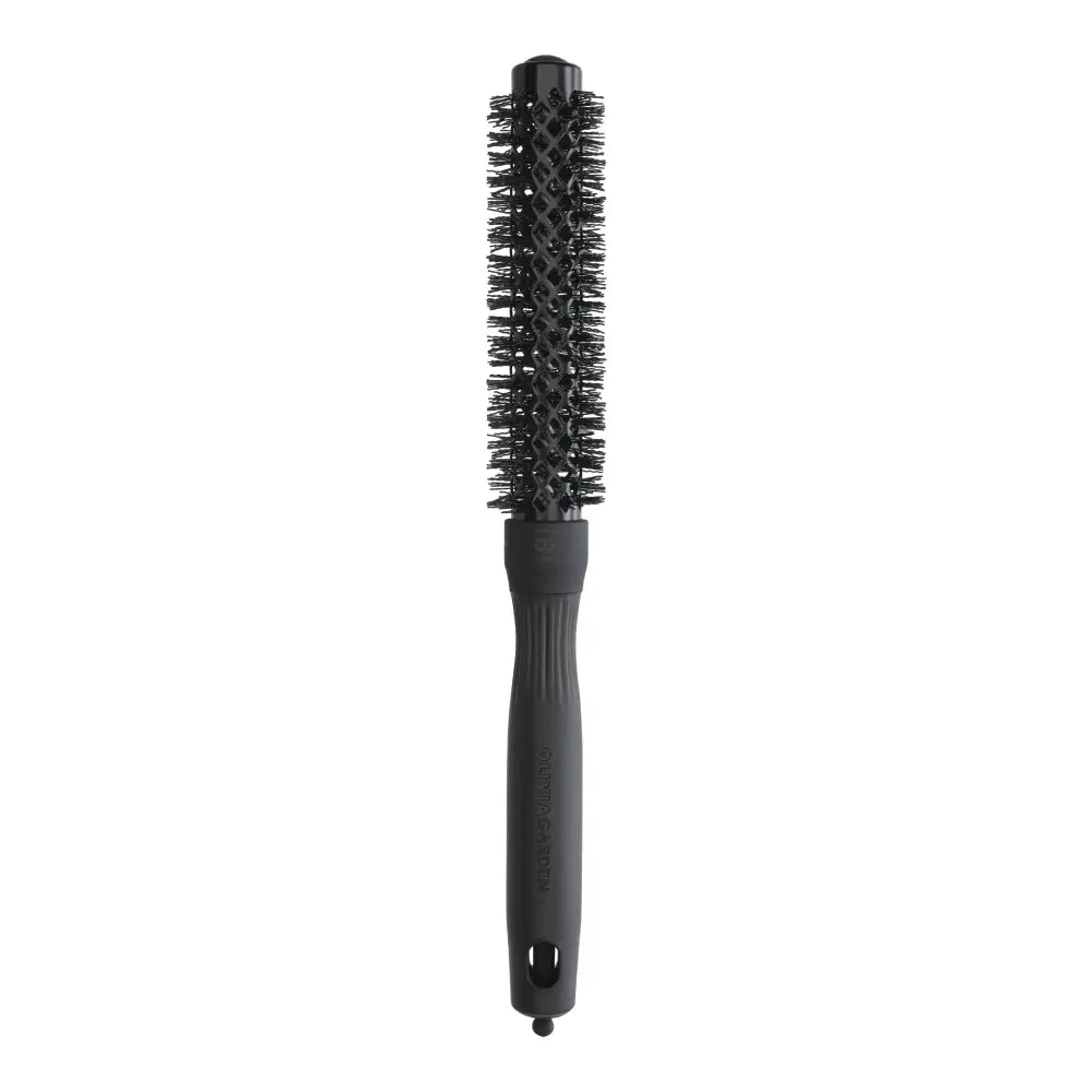 Perie termică rotundă Olivia Garden Expert Blowout Speed 20mm Black Label bară ceramică lungă și peri ondulați