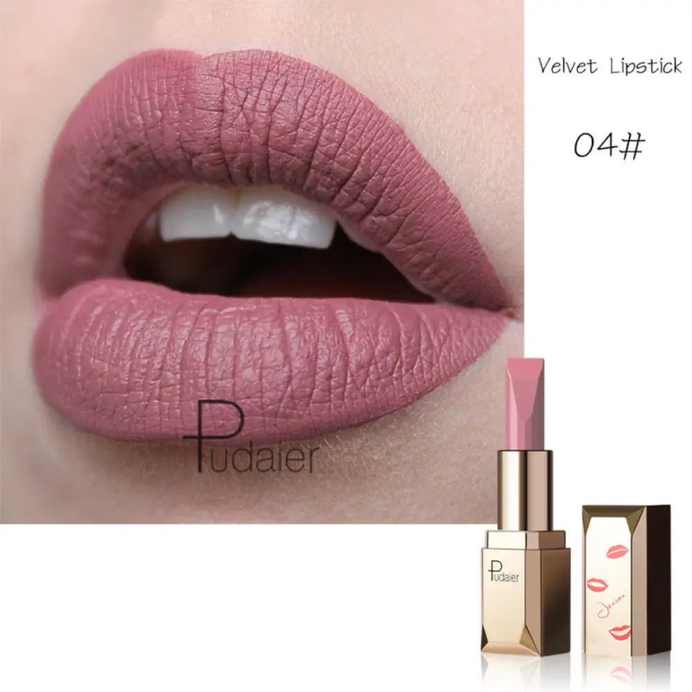 Tartós Matt Hatású Rúzs Pudaier Velvet Matte - 4 - Sminkelés