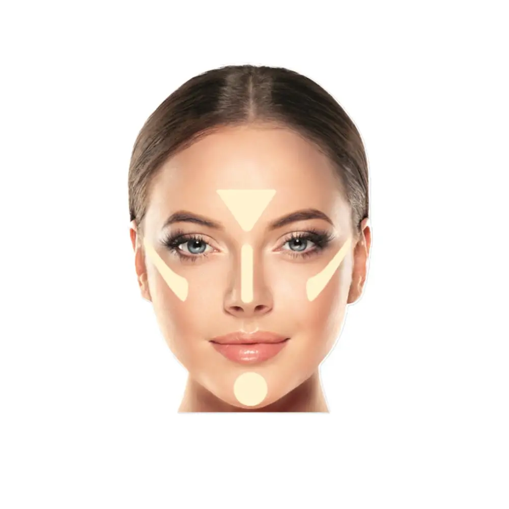 Topface Highlighter Sminkecset – Professzionális Fan Brush a ragyogás és tökéletes finisheffektushoz minden mozdulattal
