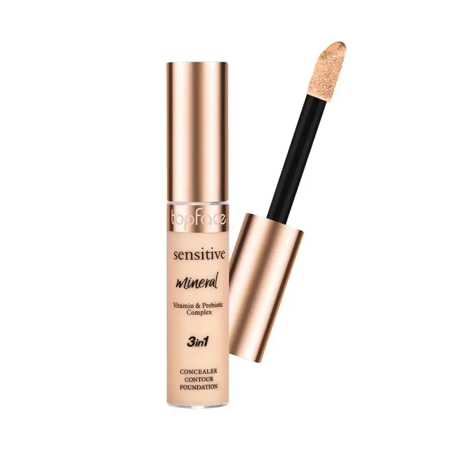 Topface Sensitive Mineral 3 az 1 ben Korrektor – Tökéletes Fedés Kontúr és Concealer Egyetlen Termékkel Sminkelés