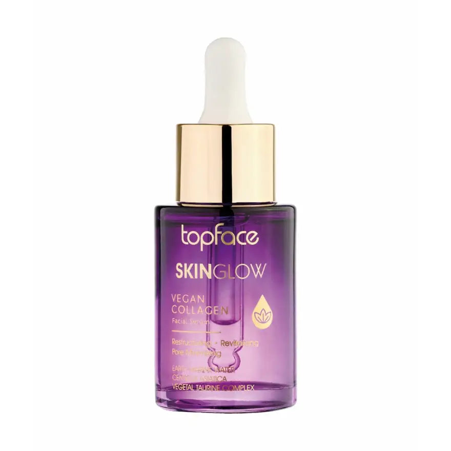 Topface SkinGlow Vegán Kollagénes Arcszérum 30ml – Feszesebb Bőr Ragyogó Arcbőr és Természetes Fiatalság - Arcápolás