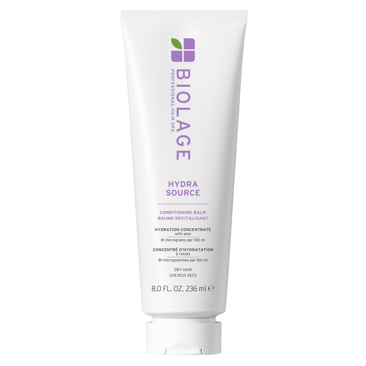 Biolage Hydra Source – Hidratáló Hajbalzsam Aloe Verával és Hialuronsavval, Minden Hajtípusra, 236 ml