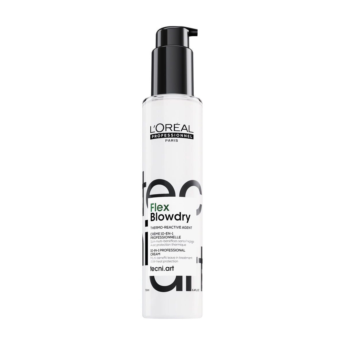 L’Oréal Professionnel Tecni.Art Flex Blowdry – Professzionális 10‑az‑1‑ben Leave‑in Hajformázó Krém Hővédelemmel, Szilikonmentes, 190 ml