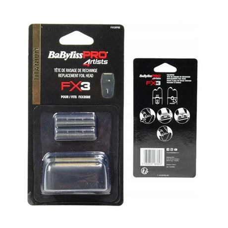 BaBylissPRO FX3 – Professzionális Titán Fólia + Penge Cserekészlet Elektromos Borotvához