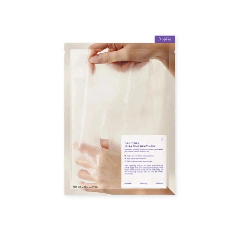 Dr. Althea Jelly Seal Dewy Mask – Koreai Hidratáló Fátyolmaszk Mélyhidratáló és Ragyogást Fokozó Hatással, 28g