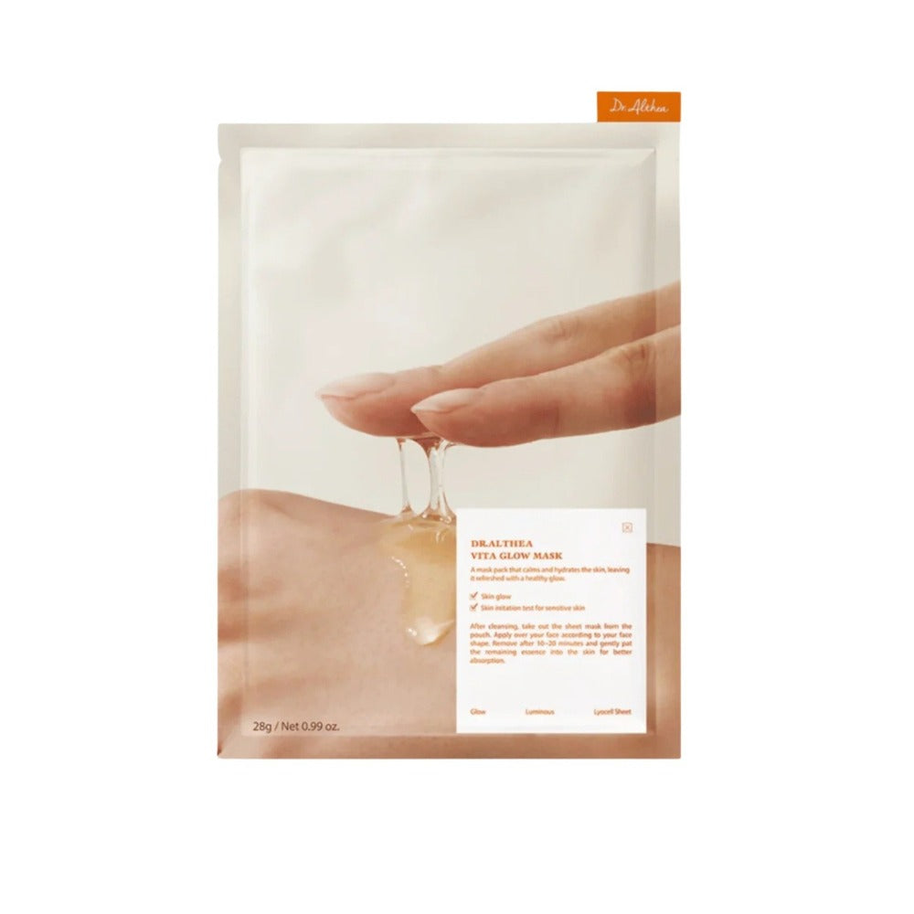 Dr. Althea Vita Glow Mask – Ragyogást Fokozó Fátyolmaszk Niacinamiddal, Vitaminokkal és Antioxidánsokkal, 28g