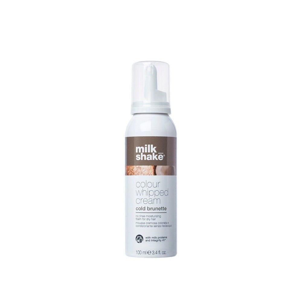 Milk Shake Colour Whipped Cream Brunette 100ml – Színező Hajhab Barna és Gesztenyebarna Hajra, Színfrissítéshez, Hidratáláshoz és Ragyogó Fényhez