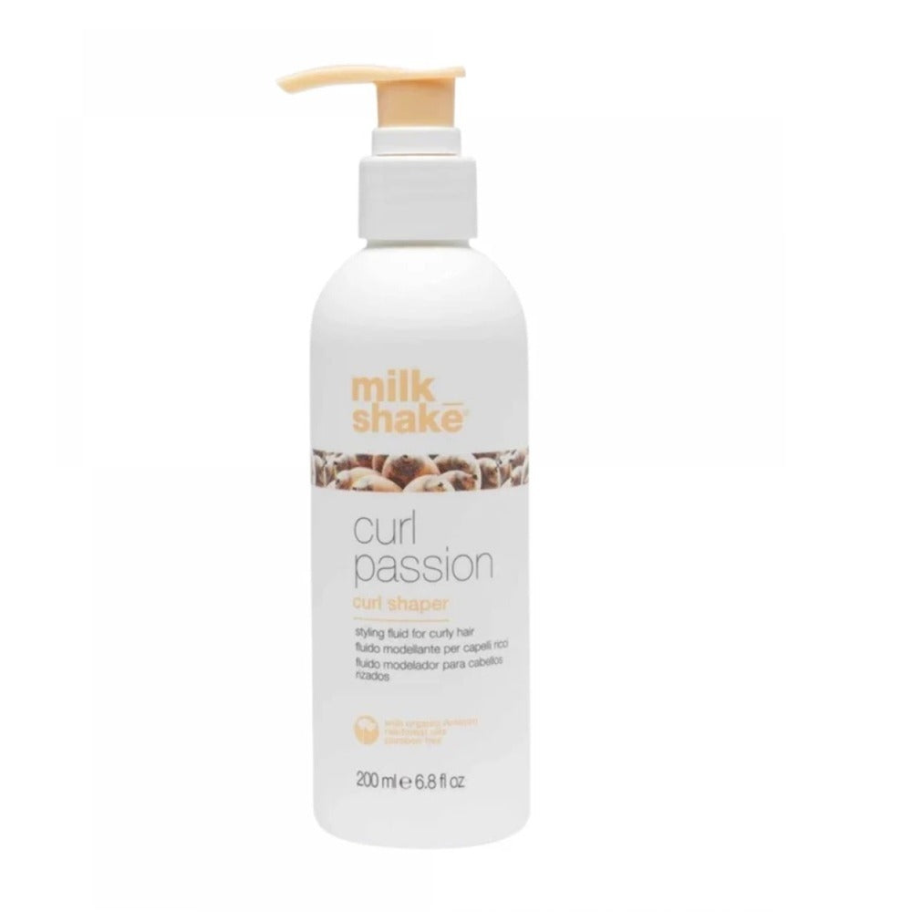 Milk Shake Curl Passion Curl Shaper 200ml – Professzionális Fürtformázó Krém Göndör és Hullámos Hajra, Anti-Frizz Védelemmel, Hidratálással és Tartós Definícióval