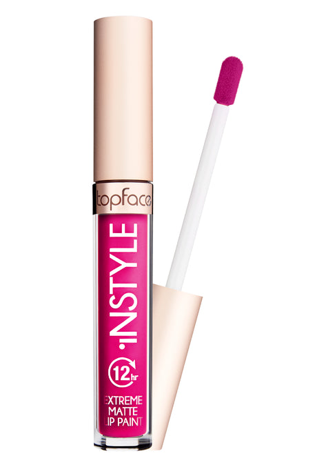 Topface Extreme Matte Instyle Folyékony Rúzs 12H – Intenzív Szín, Ultra Matt Finish és Hosszantartó Kényelem