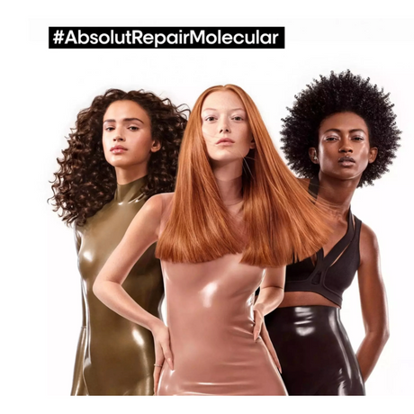 L’Oréal Professionnel Serie Expert Absolut Repair Molecular Szett, Sérült Hajra Sampon 300ml + Kétfázisú Olaj 90ml