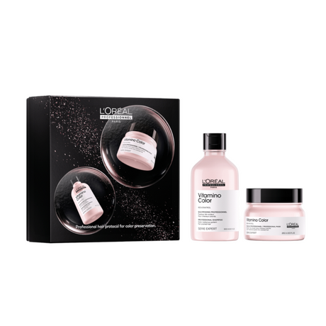 L’Oréal Professionnel Serie Expert Vitamino Color Hajápoló Szett, Színvédő Sampon 300ml + Hajpakolás 250ml