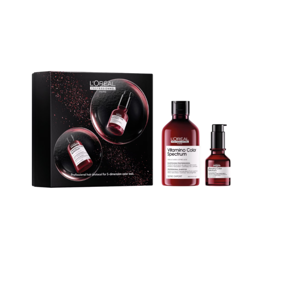 L’Oréal Professionnel Serie Expert Vitamino Color Spectrum Szett Sampon 300ml + Glass Shine Szérum 50ml