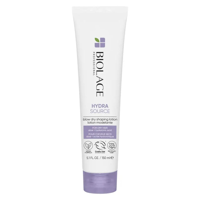 Cremă Profesională Biolage Hydra Source Blow Dry – Hidratare & Termo-Protecție 150ml - Păr