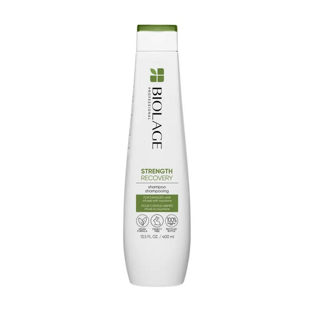 Biolage Strength Recovery Sampon Squalane Olajjal 250ml – Professzionális Javító Ápolás Sérült Hajra - Haj