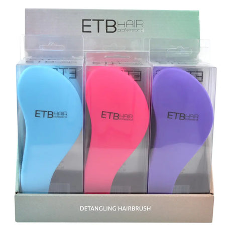 ETB Hair – Professzionális Display 9 Színes Hajbontókefével - Hajformázó Eszközök