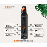 ETB Hair Professzionális Ultra Erős Hajhab Hosszantartó Hatással 300ml - Haj