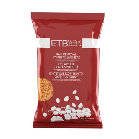 ETB WAX Professzionális Szintetikus Rugalmas Gyöngygyanta Orange Touch– Lehúzócsík nélküli Vegán Szőrtelenítés – 800g