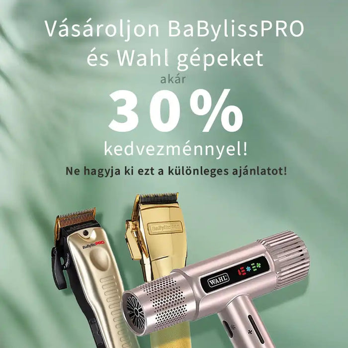 Hajszaformázó eszközök hirdetése.