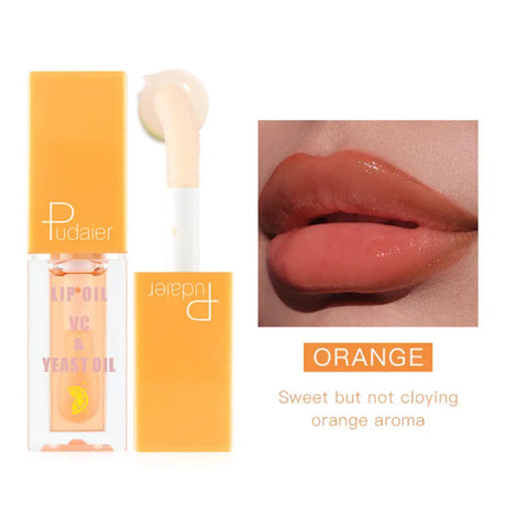 Hidratáló Ajakolaj Pudaier Lip Oil - Narancs - Sminkelés