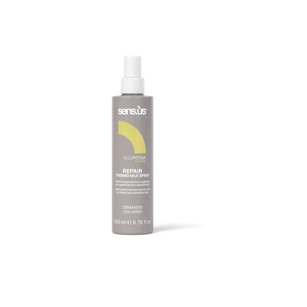 Hővédő És Regeneráló Hajpermet Kémiailag Kezelt Hajra Sensus Illumyna Repair Thermo Milk Spray 200ml - Haj