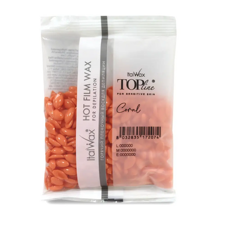 ItalWax Elasztikus Gyanta Gyöngy Top Line Coral - 100 g - Gyantázás