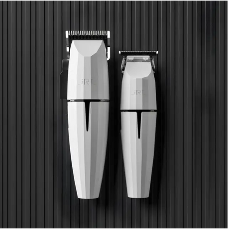 JRL Fresh Fade White Ghost Combo – Professzionális Hajvágó és Kontúr Gép Szett Fehér Onyx Dizájnnal Cool Blade