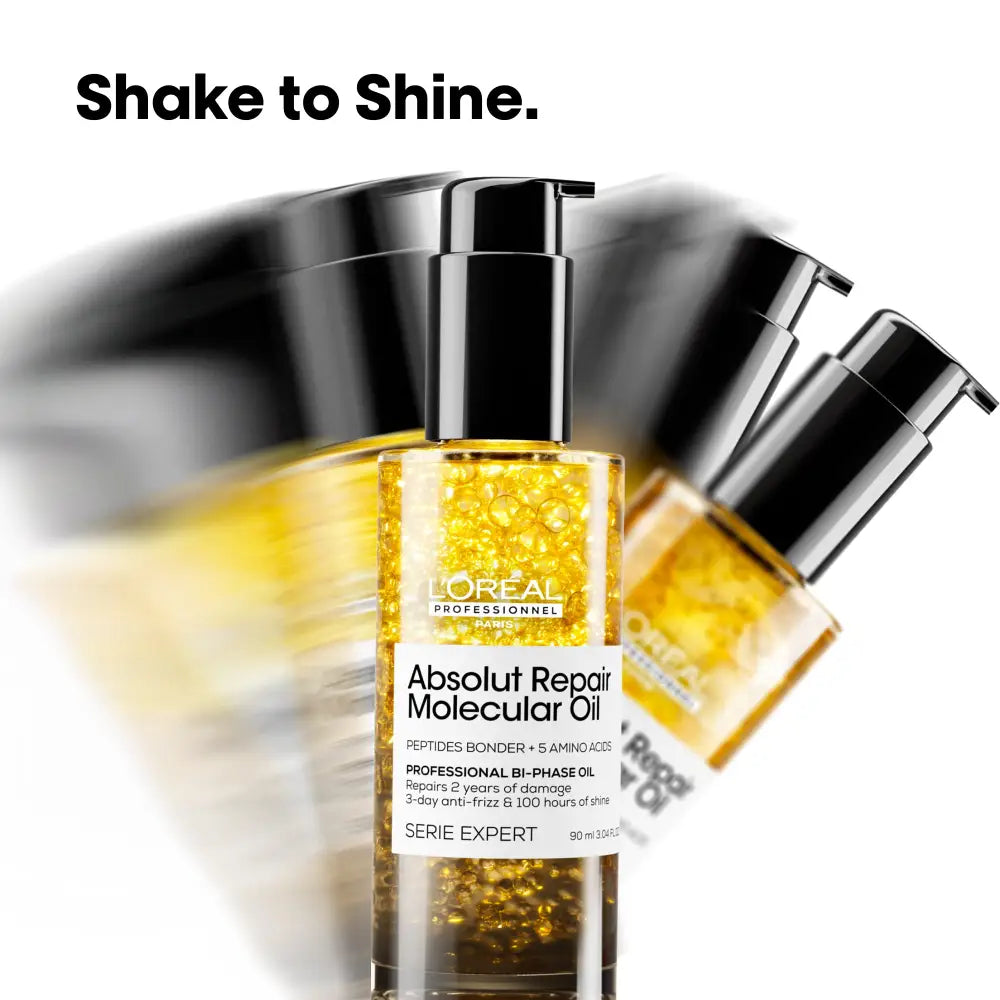L’Oréal Professionnel Absolut Repair Molecular Kétfázisú Hajolaj– Anti-Frizz Intenzív Táplálás & 100 Óra Fény - Haj