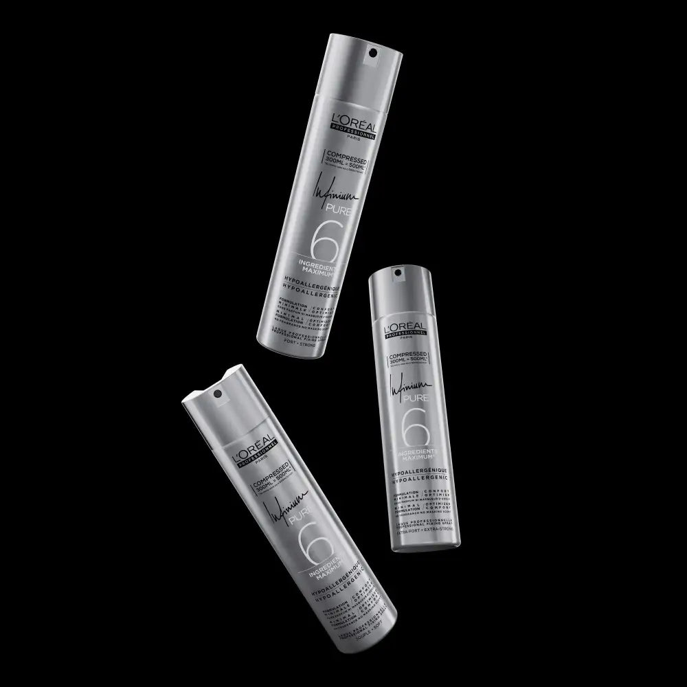 Fixativ Profesional L’Oréal Professionnel Infinium Pure Soft 300ml– Fixare Flexibilă și Strălucire Naturală - Păr