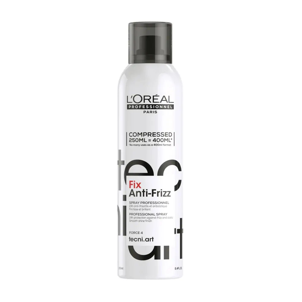 Spray Profesional de Fixare L’Oréal Professionnel Tecni.Art Fix Anti-Frizz 250ml– Protecție 24h împotriva Frizz-ului și