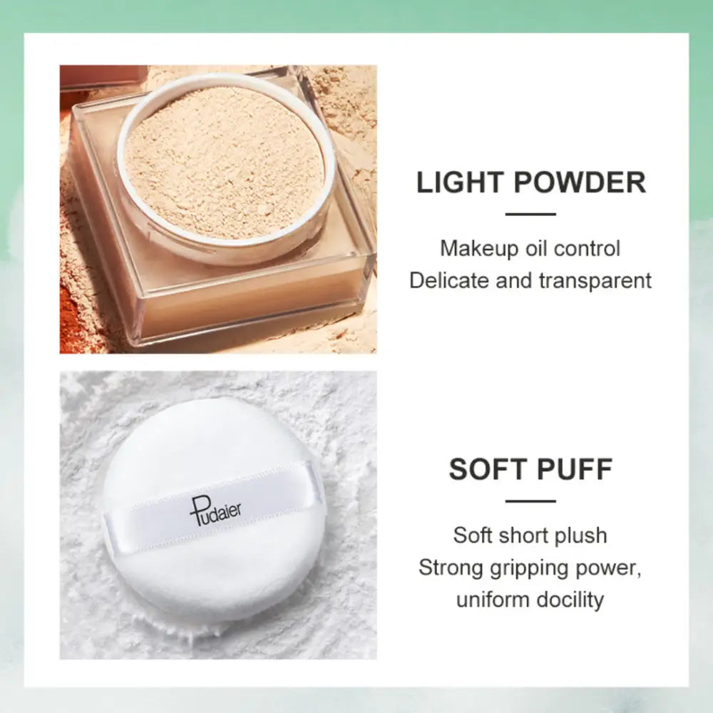 Matt Hatású Átlátszó Sminkfixáló Púder Pudaier Matte Finish 16h - Sminkelés