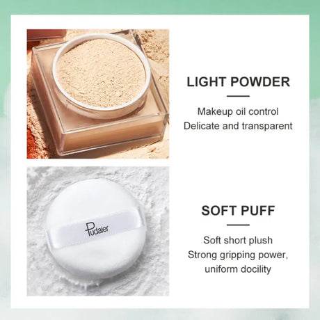 Matt Hatású Átlátszó Sminkfixáló Púder Pudaier Matte Finish 16h - Sminkelés