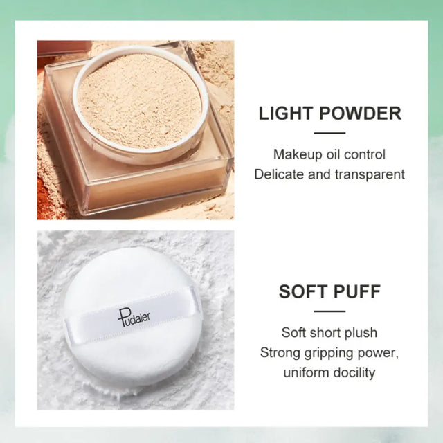 Matt Hatású Átlátszó Sminkfixáló Púder Pudaier Matte Finish 16h - Sminkelés