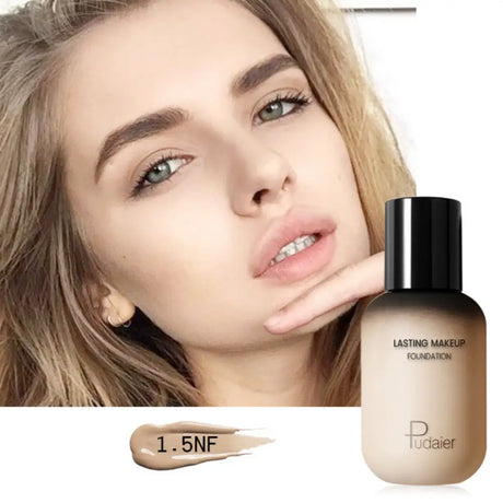 Matt Hatású Tartós Tökéletes Fedésű Alapozó Pudaier Lasting Makeup 40ml - 1.5NF - Sminkelés
