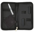 Olivia Garden Black Standard Pouch – Professzionális ollótartó tok 3 rekesszel elegáns matt fekete dizájnnal