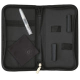Olivia Garden Black Standard Pouch – Professzionális ollótartó tok 3 rekesszel elegáns matt fekete dizájnnal