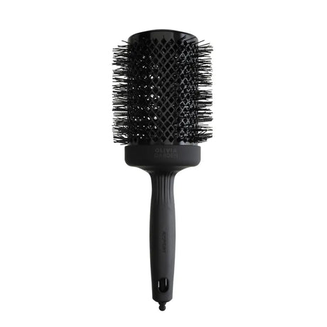 Perie termică rotundă Olivia Garden Expert Blowout Shine 65mm Black Label bară ceramică cu turmalină și peri ondulați