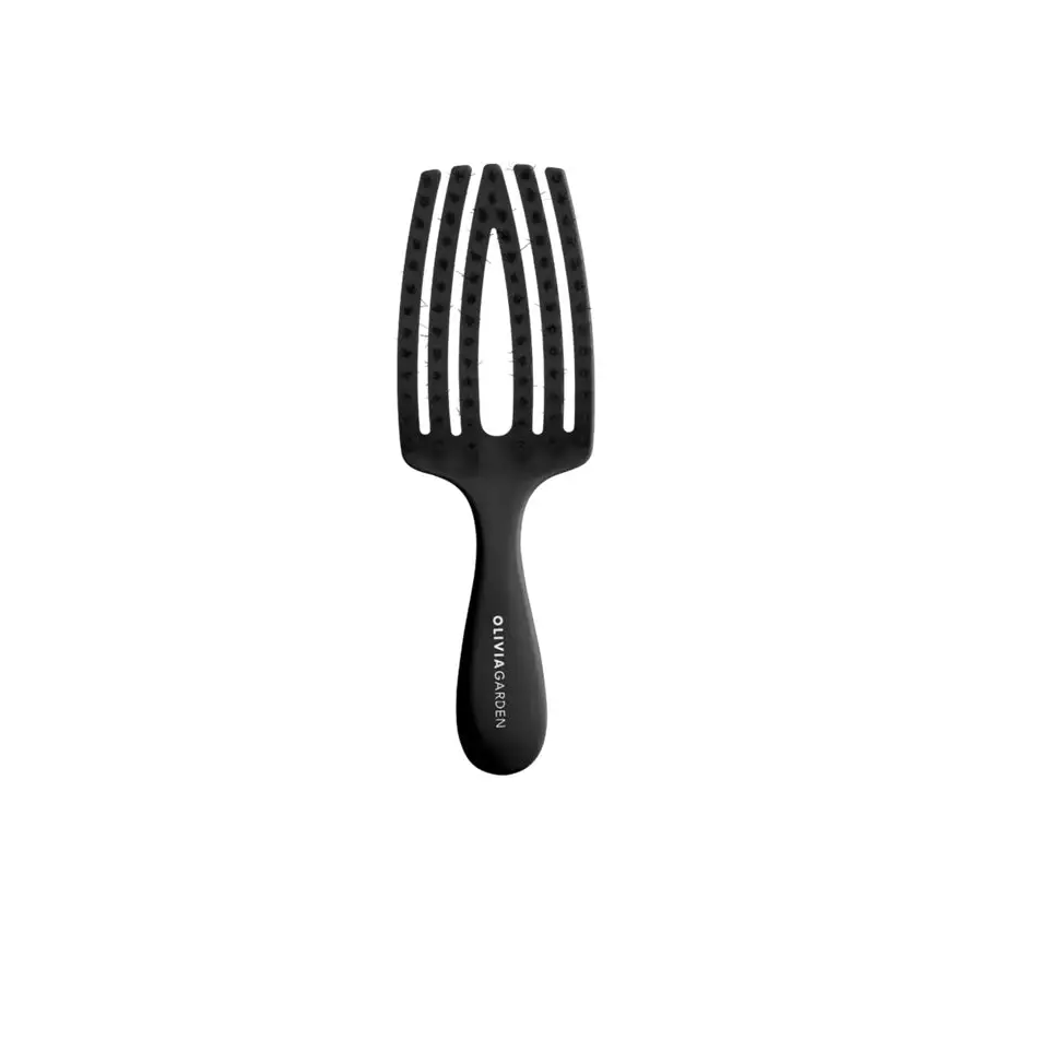 Olivia Garden Fingerbrush Combo Kids Black – Professzionális Gyerek Hajkefe - Haj