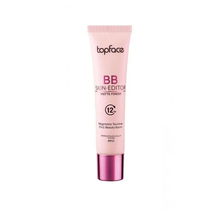 Topface BB Skin Editor Matte Finish – Mattító BB Krém 12 órás Tartóssággal SPF 15 tel Sminkelés