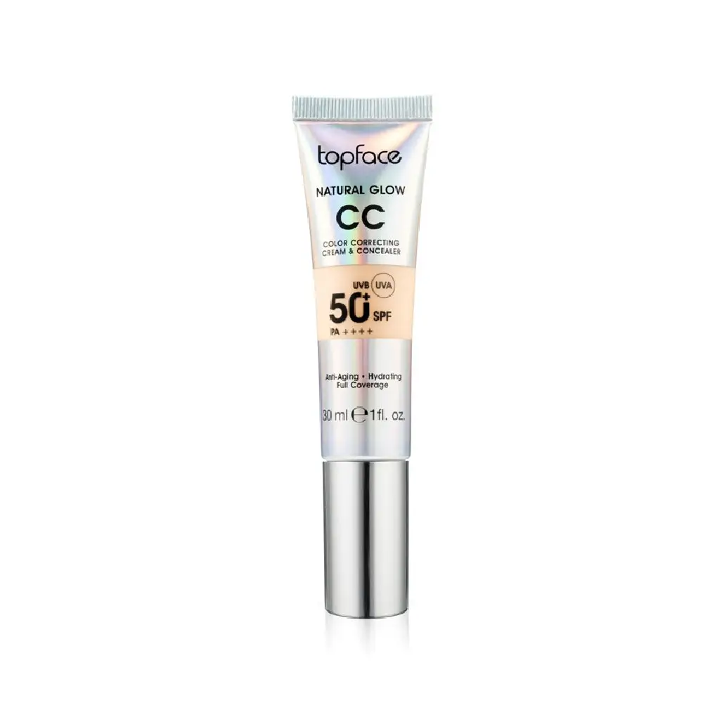 Topface CC Krém Natural Glow Radiant 30ml – Hibátlan Fedés Természetes Ragyogás és Bőrápolás Egyben - Sminkelés