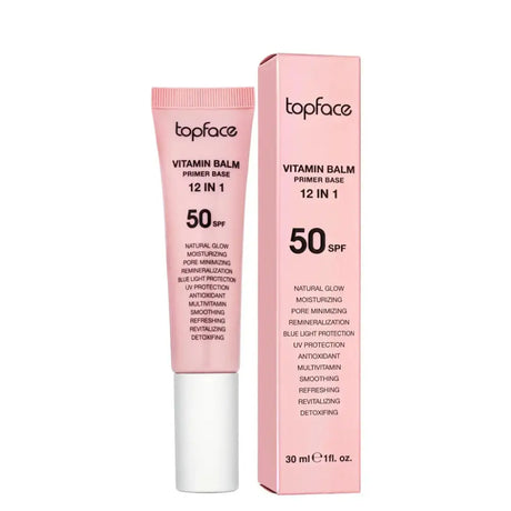 Topface Vitamin Balm Primer Base 12 az 1-ben – Vitaminos sminkalap a tökéletes ragyogó és hosszan tartó arcbőrért